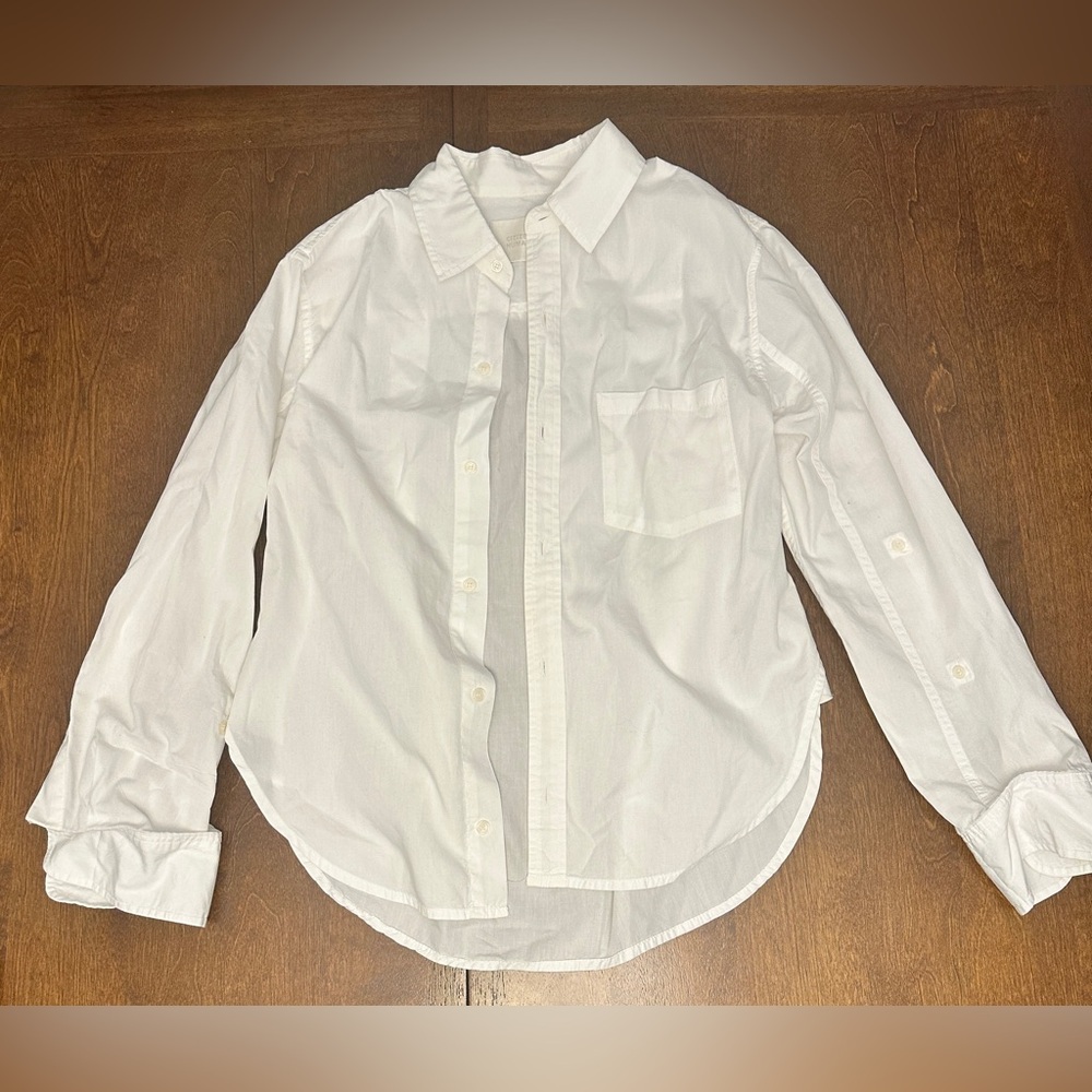 Citizens Of Humanity Classic White Button Down Shirt